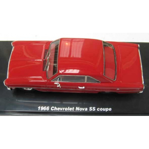 Ace 09d 66 Chevy Nova Red With Red Interior 1 43 Limited