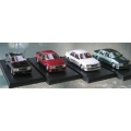 Ace Set of 4 cars, VC HDT Commodores, red, white, black plus rare 2 tone green prototype 001